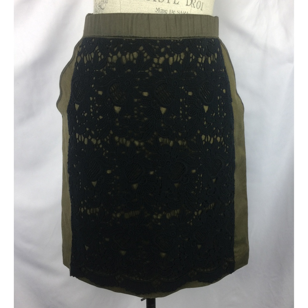 Anthropologie Maeve Rione Skirt Floral Panel 6